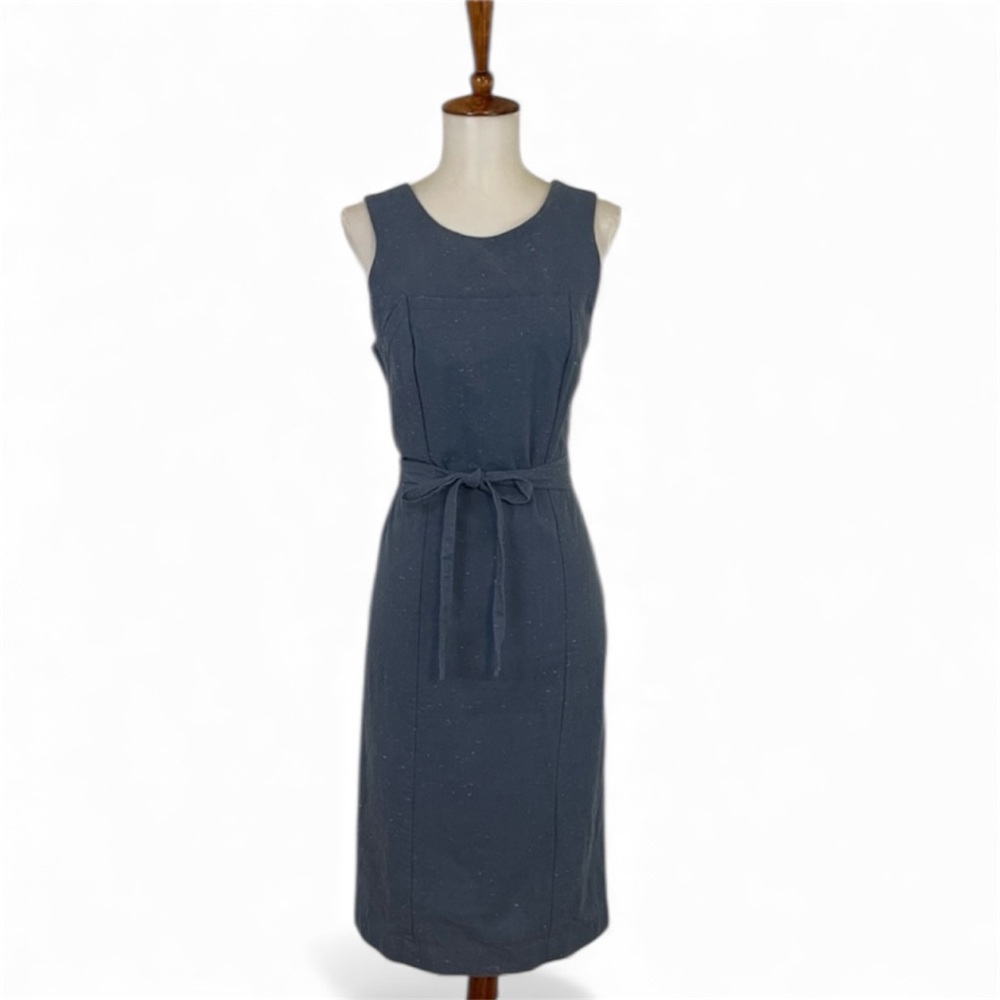Kate Spade Saturday Sleeveless Wrap Around Cotton Linen Sheath Dress